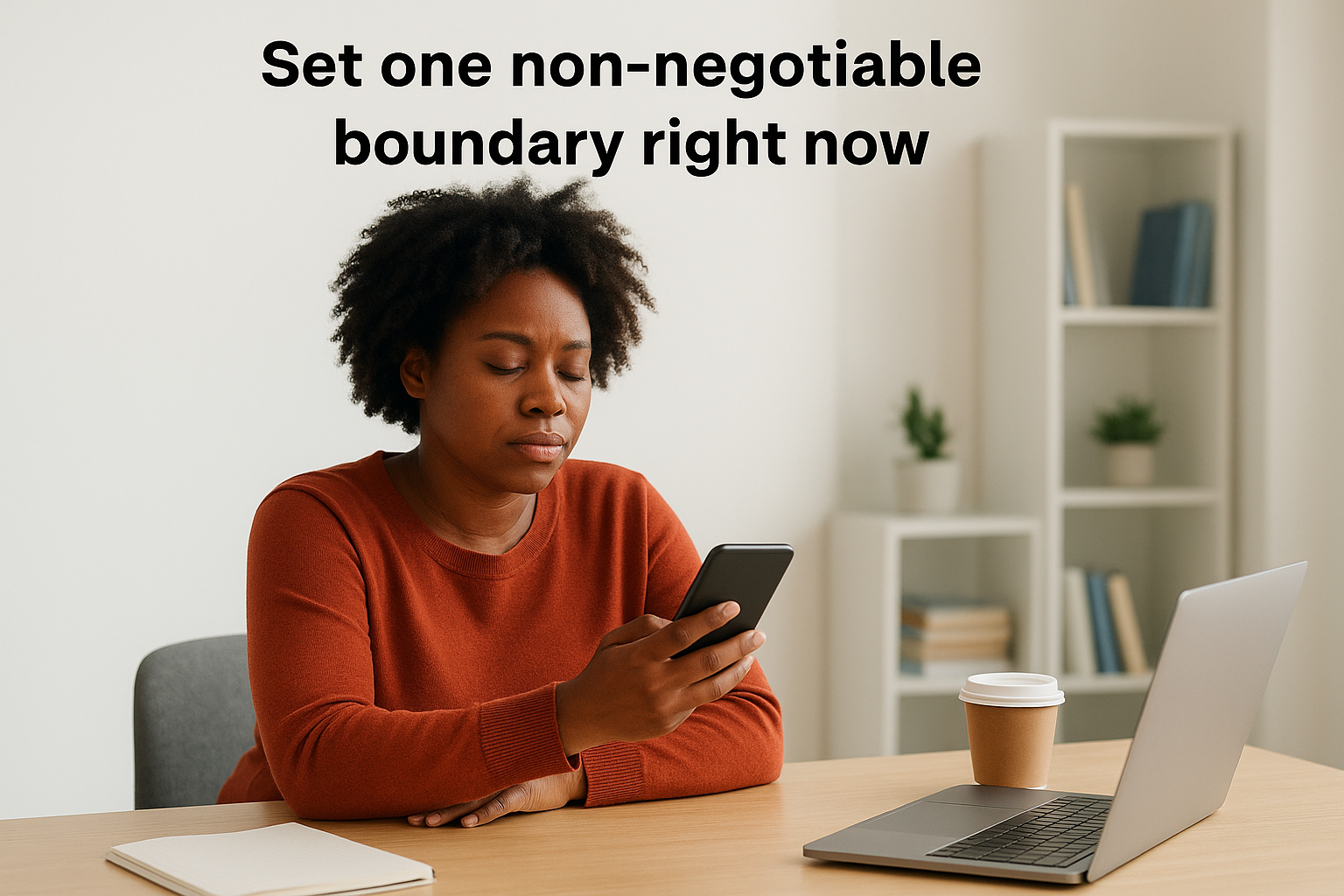 Professional setting boundaries to prevent burnout at work