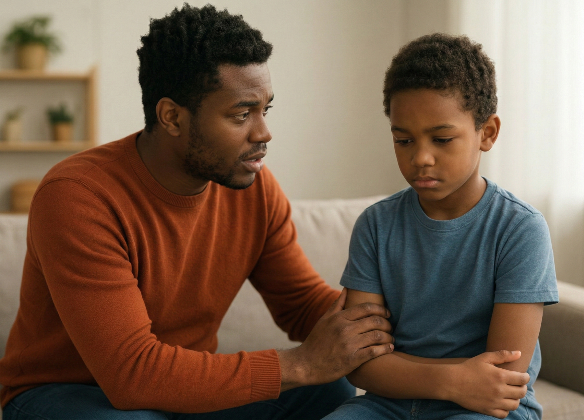 Parent and child practicing Love and Logic parenting with empathy and natural consequences