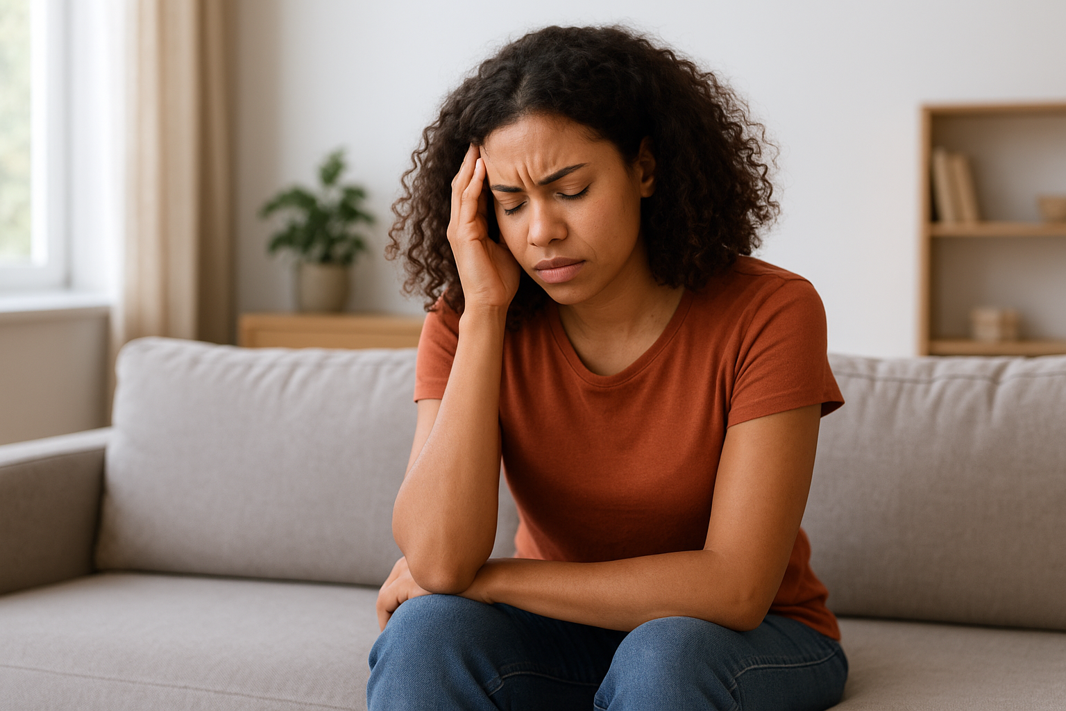 Family members showing signs of generational trauma passed down through generations